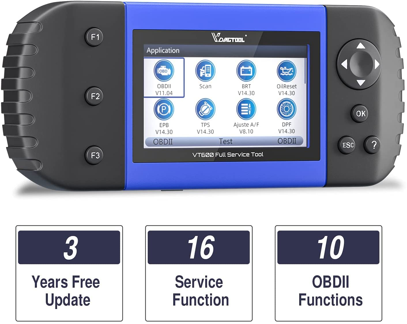 Vdiagtool VT600 OBD2 スキャナ　プロレベルの車両診断機 Amazon.co.jp: VDIAGTOOL OBD2 スキャナー キー プログラミング